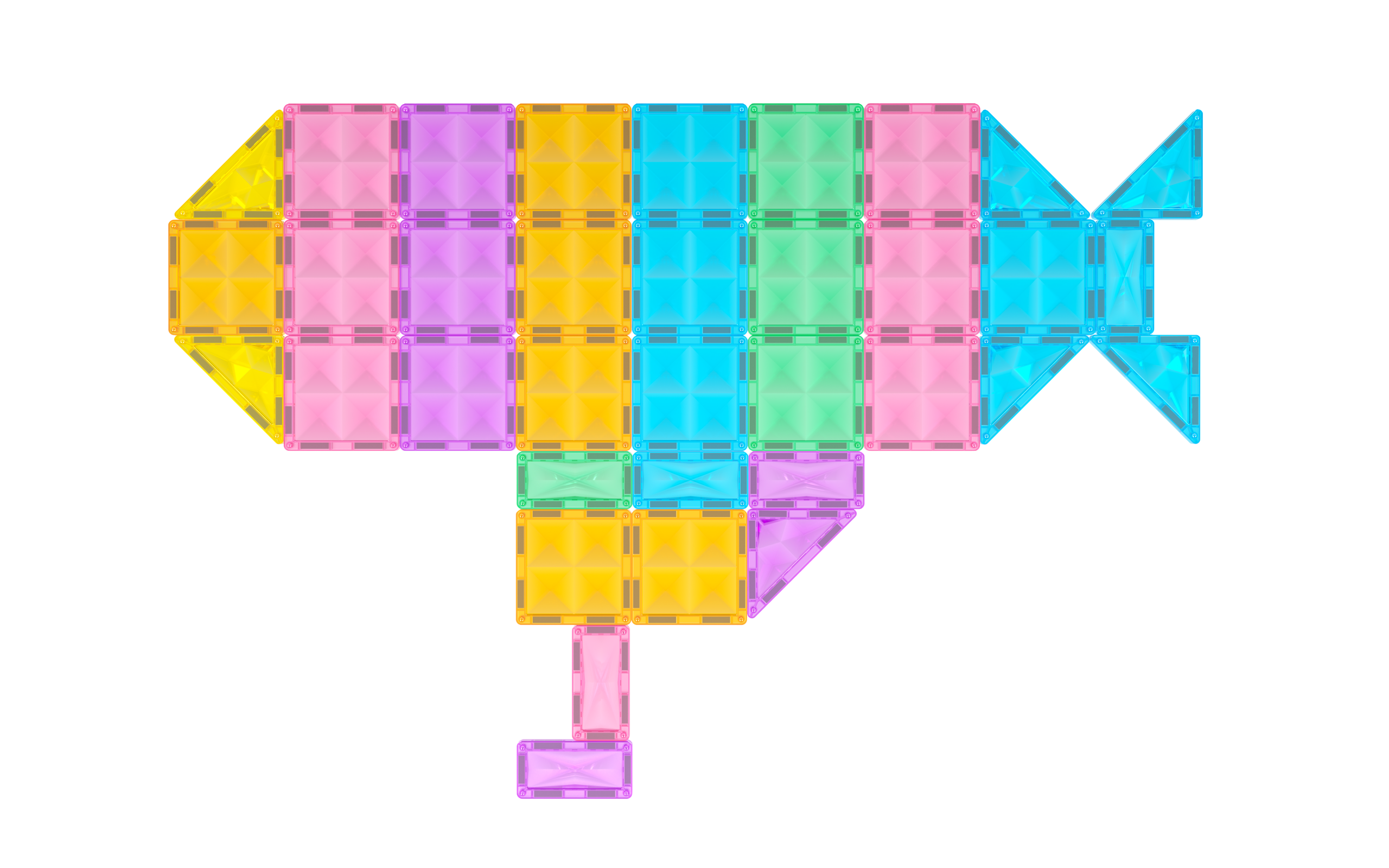 Medium Size Magnetic Tiles Submarines